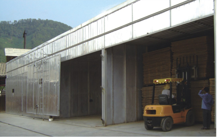 Equipo de control automático de embalaje de madera tipo MYHG-SR y tratamiento térmico de madera